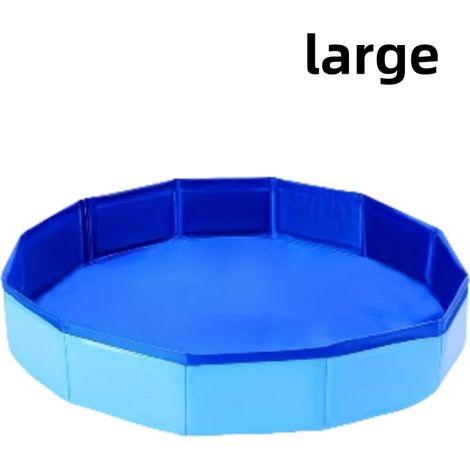 Accessoires de piscine (bleu - grand) Bain de pieds pliable et portable en PVC, adapté aux entrées de piscine de plain-pied, idéal pour le nettoyage des pieds et les accessoires de piscine (1/5)