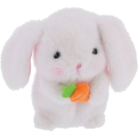 Lapin blanc parlant doux jouet en peluche répète ce que vous dites animal de compagnie électronique interactif mignon (1/5)