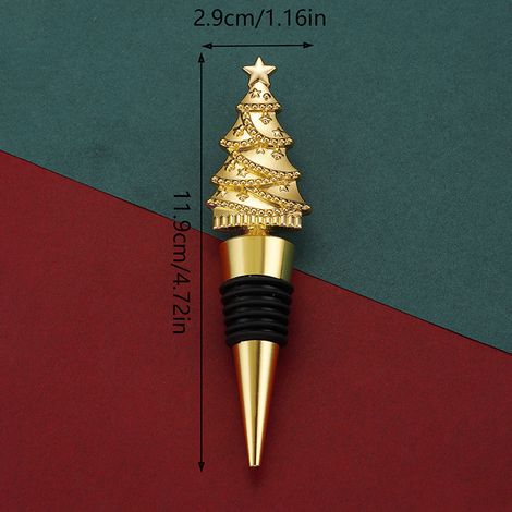 Bouchon de vin original en forme de sapin de Noël, bouchon alimentaire avec conservateur, bouchon de bouteille de Noël, idée cadeau (1/5)