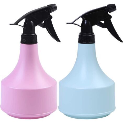 Set aus 2 x 600ml Kunststoff-Sprühflaschen mit Auslöser für Reinigung, Haushalt, Pflanzen, Gartenarbeit und mehr. (1/4)