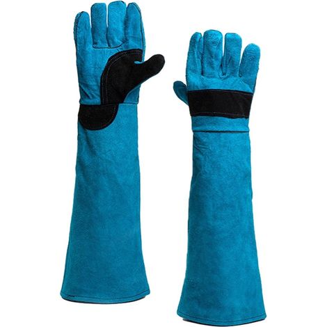 Paar bissfeste Handschuhe 45 cm Rosenhandschuhe Gartenhandschuhe Lang für den Umgang mit Tieren Schweißen (1/5)