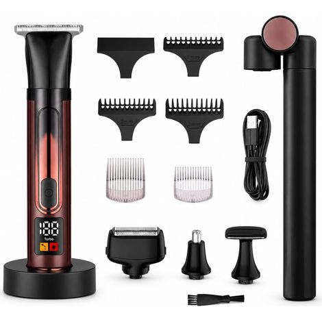 Rasoir Dos Homme Électrique, Tondeuse Pour Le Dos Avec Base De Charge, Utilisation Sous La Douche, Idéal Pour Voyage Et Soins Personnels (1/5)