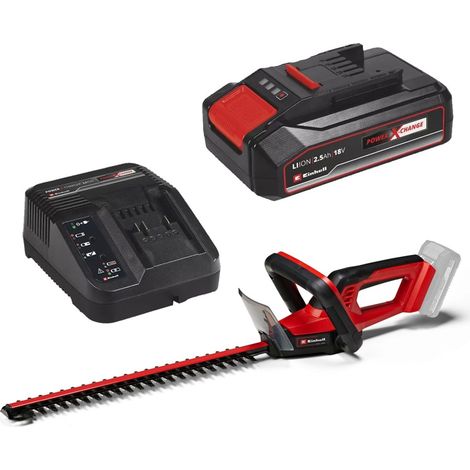Einhell 18V Cordless Hedge Trimmer Cutter 18/40 Li Solo 40cm +2.5AH Charging Kit (1/5)