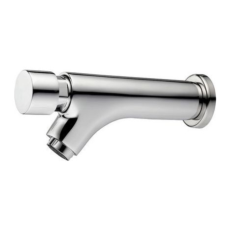 RUBINETTO TEMPORIZZATO TIME A MURO PER LAVABO Cromo