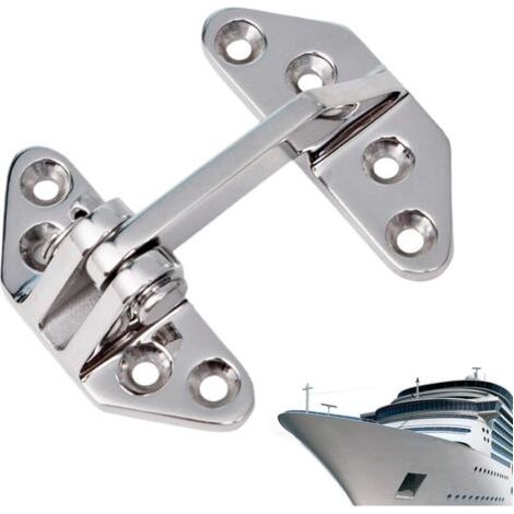 Charnière en acier inoxydable Support de qualité marine, design papillon, charnières robustes, pour bateau, armoire, portail extérieur, abri de jardin