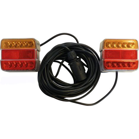 Feux de remorque led magnetiques 7.5 x 4 mètres (1/2)
