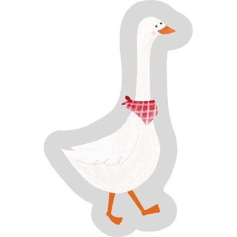 Cojín decorativo con forma de pato, peluche original (1/3)