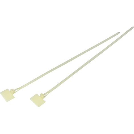 Serre-câble RS PRO Naturel en Nylon 66, 215mm x 3,6 mm ( Prix pour Sachet de 100 ) (1/2)