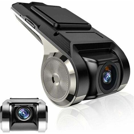 Camera Dash Voiture HD Mini DVR Enregistreur Caméra de Voiture Angle de Vision de 140 °, G-capteur, GPS Intelligent ADAS Driving Recorder USB Car DVR pour Android Autoradio Soutien TF (Max 32G) (1/4)
