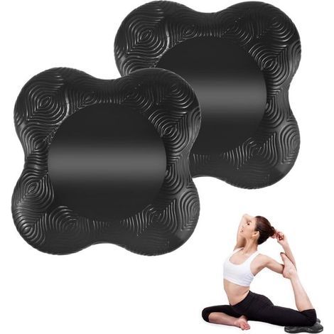 Longziming - Coussin de genou 2 pièces pour le yoga, protection pour les mains, les genoux et les coudes – Convient pour la maison, le studio de yoga et les activités de plein air (1/5)