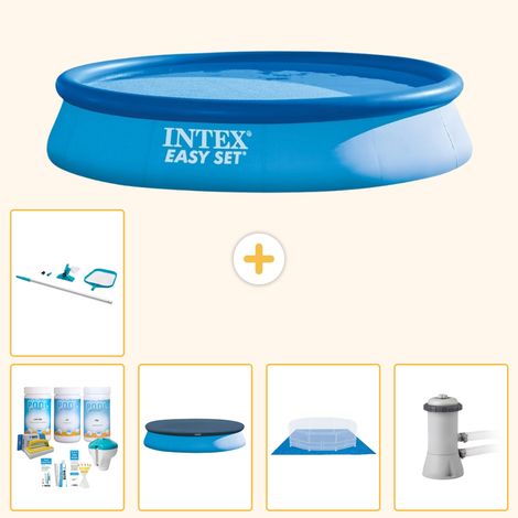 Intex Piscine Easy Set Ronde - 396x84 cm - 6-pièces S20171 (1/5)