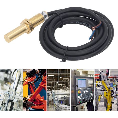 Capteur de proximité inductif M18x1.5, interrupteur 2 fils normalement ouvert, tension 3-250V AC/DC, détection par approche (1/5)