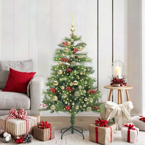 Árbol de Navidad artificial Verde 150 cm PVC y Metal