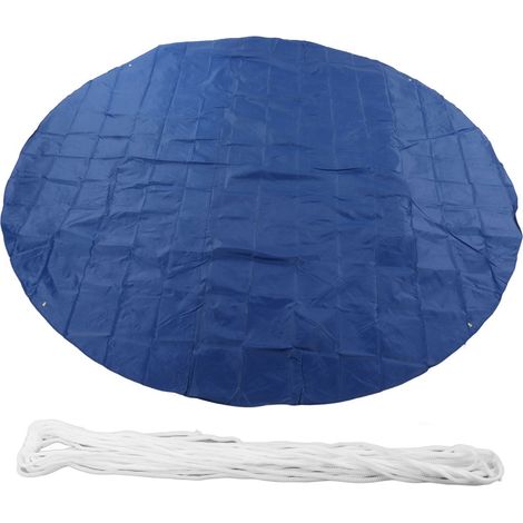 Bâche de protection ronde 3,6x3,6m pour piscine gonflable extérieure, couverture anti-poussière et imperméable, housse de piscine domestique (1/5)