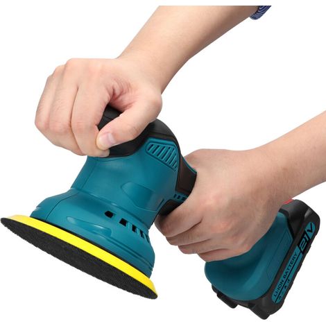 21V cordless car polisher, 6 adjustable speeds, multifunctional for household cleaning, metal polishing, wood sanding and rust removal. (1/5)