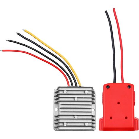 Convertisseur de tension CC pour Milwaukee 18 V vers 12 V - Connecteur onduleur 180 W - Adaptateur automatique Buck Boost - Régulateur (1/5)