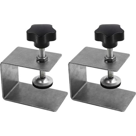 Lot de 2 pinces d'installation avant de tiroir d'armoire, en acier inoxydable, outils de travail du bois, gabarit de tiroir pour une installation facile et rapide 705850mm (1/5)