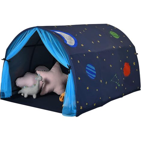 Goplus – Tente de lit enfant tunnel 144x102x82cm – Polyester respirant – Sac de transport inclus – Pour intérieur et extérieur – Imperméable (1/5)