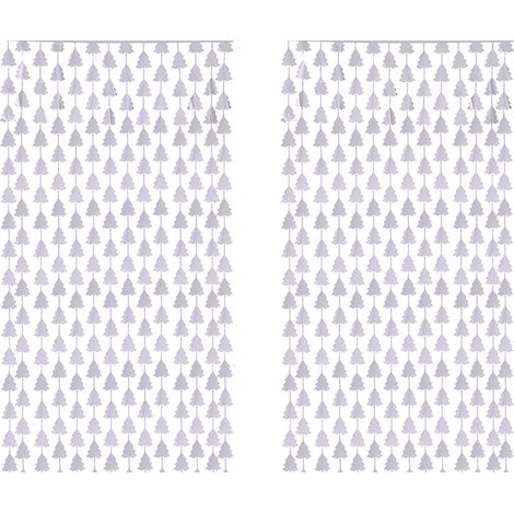 Guirlande En Papier Aluminium - 2 Pièces - 1 m x 2 m - Décoration Festive Pour Fête, Mariage, Anniversaire, Arrière-Plan Photo (1/5)