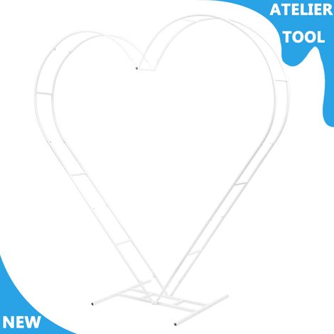 ATELIER Acier en forme de cœur mariage arc stand mariage fond stand fête arc stand indépendant (1/5)