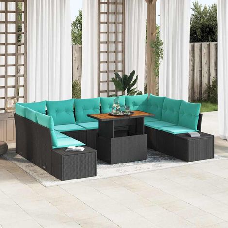 Set Divano da Giardino 10 pz 9-Numero di posti vidaXL (1/5)