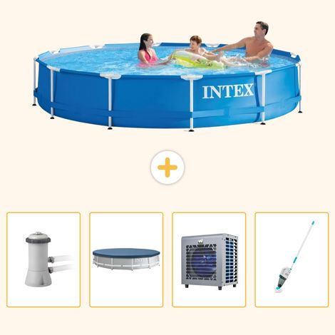 Intex Piscine Tubulaire Ronde - 366x76 cm - 5-pièces S199 (1/5)