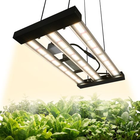 VEVOR Lámpara de Crecimiento LED para Cultivo, 200 W, Espectro Completo 400-740 nm, para Plantas de Interior en Carpa de Cultivo de 60x60 cm, brillo ajustable, para Germinar Semillas de Hortalizas (1/5)