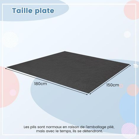 Protège le sol, tapis de garage 180 x 150 cm, imperméable et antidérapant pour voiture, moto ou sous-sol (1/5)