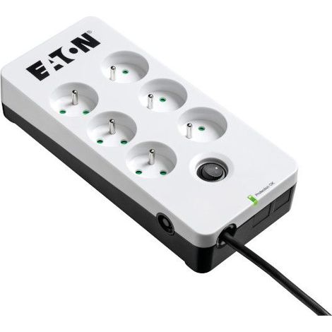 Protector contra sobretensiones Eaton PB6F - 6 tomas de corriente, protección de equipos (1/5)