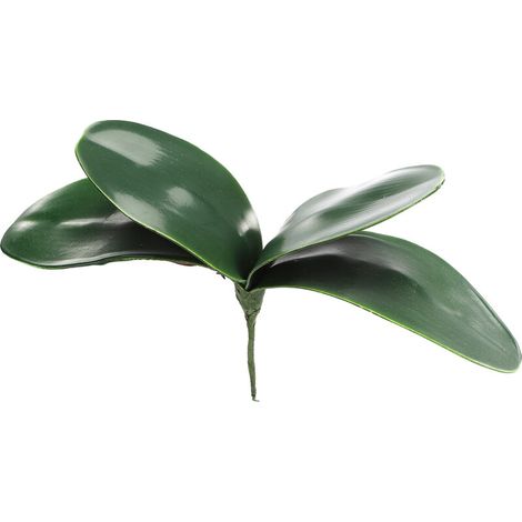 EVA-Simulation von Phalaenopsis-Orchideenblättern, künstliche Blätter mit realistischer Haptik, Latex-Cymbidium-Stängel für Blumenarrangements und Topfdekoration (C) (1/5)