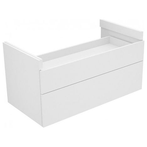 Meuble bas EDITION 400 PLANNING avec découpe siphon 1050x527x535mm blanc brillant, blanc brillant KEUCO