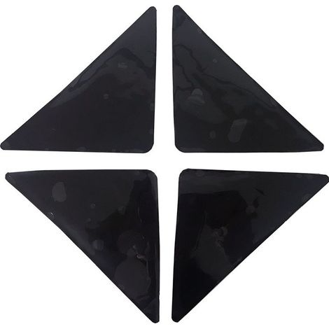 8 Pieces Non Slip Rug Grippers, Rug Gripper for Area Rugs, Double Sided Anti-Waviness Rug Gripper, Washable and Reusable Rug Pads, Black, Keeps Your Rug in Place (1/5)