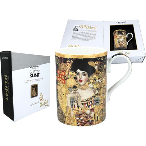 Mug en porcelaine Gustav Klimt Adela, Art de l'Or, Idée cadeau