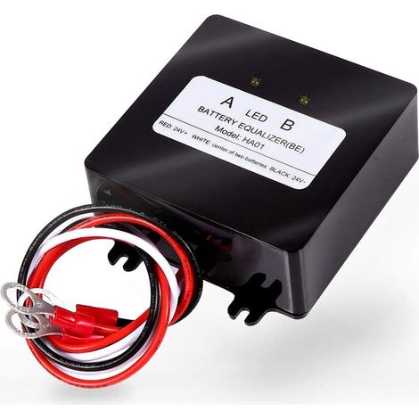 24V Batterie Égaliseur 2x12V Equilibreur de Batterie pour Batteries au Gel/Batteries d'inondation/Batteries au Plomb AGM pour Système de Charge Solaire - HA01 (1/5)