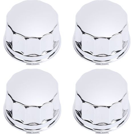 Alomejor Capeur de Moyeu de Moyeu du Centre de Roue 4pcs 68 Mm Couvercle de Roue en Alliage avec Fixation de Boucle pour 8 10 12 14 Pouces Quad Pneus. (1/5)
