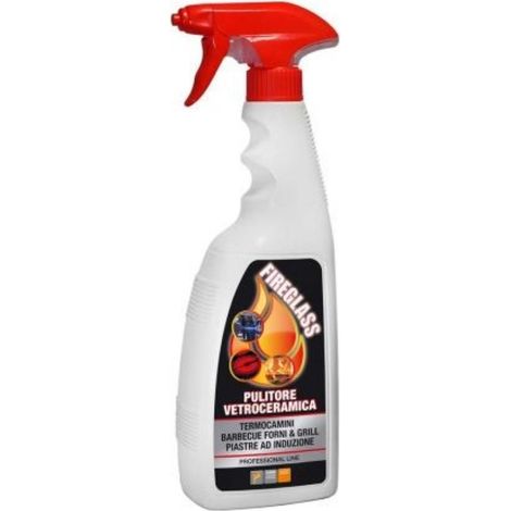 Faren Fireglass Spray – Pulitore per Vetro di Caminetti, Stufe e Barbecue 750ml (1/2)