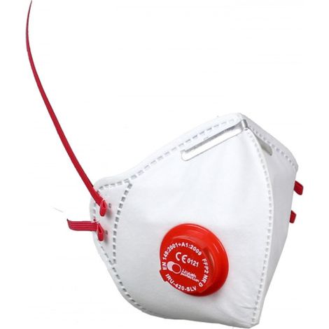 Mascarilla plegable autofiltrante para partículas FFP2 NRD con válvula IRUDEK 420 SLV (10 uds)