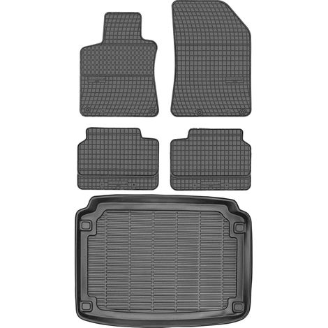 Peugeot 308 II Hatchback a partir de 2013 SET - Alfombrillas de goma para coche + alfombrilla para maletero (1/5)