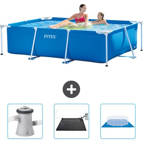 Intex Piscine Tubulaire Rectangulaire - 220x150x60 cm - 4-pièces SCB79 (1/5)