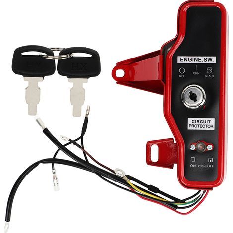 Outboard Key Switch Panel Ignition Box for GX160 2-3KW Gasoline Engine Control Assembly (1/5)