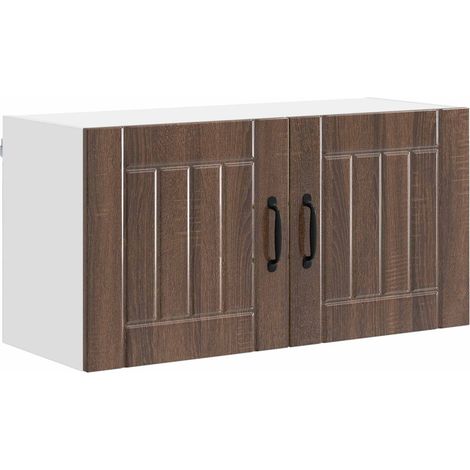 Maison Exclusive - Armario de Pared LUCCA Marrón Roble 80 x 31 x