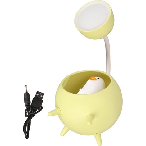 Lampe Bureau LED Protectrice Yeux Mini Pliable Créative USB Rechargeable pour Voyage Étude Maison Bureau Vert Herbe (1/5)