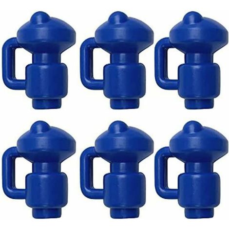 embouts de protection Bouchons De Trampoline 6 Pièces Capuchons De Poteau Pour Les Piquets De Filet Du Trampoline Ø 3.2 MM, Particulièrement Robustes Capuchons D'extrémité Résistants Aux Intempéries,B (1/5)