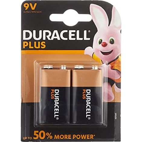 SET 2 CONFEZIONI DURACELL SIMPLY BATTERIA PLUS DA 9 VOLT 1 PEZZO (1/4)