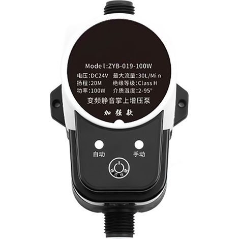 Pompe de surpression solaire 24V DC, automatique et silencieuse, pour maison avec prise US, débit puissant 1Mpa, étanche et compacte.