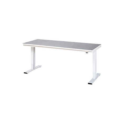 RAU Werktisch adlatus 300 elektrisch höhenverstellbar Linoleum-/Universal-Platte 2000 mm x 800 mm (1/2)