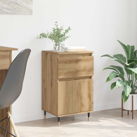 vidaXL  Sideboard  Artisan Oak 40 x 35 x 70 cm Engineered Wood and Iron