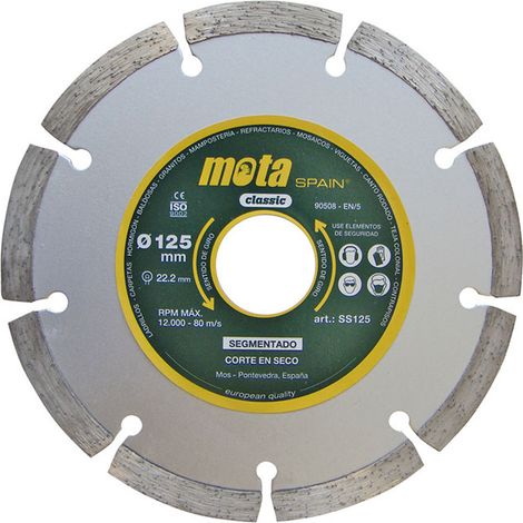 Disco diamantado segmentado laser ø230 mm (1/2)