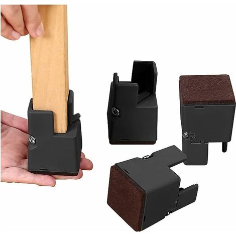 furniture risers, adjustable chair risers with screw clamp, heavy duty bed risers from (1/5)