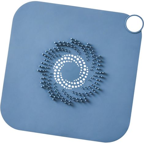 Tapón para desagües de ducha/baño, rejilla filtrante de silicona desodorizante (1 unidad, aprox. 57 g) (1/5)